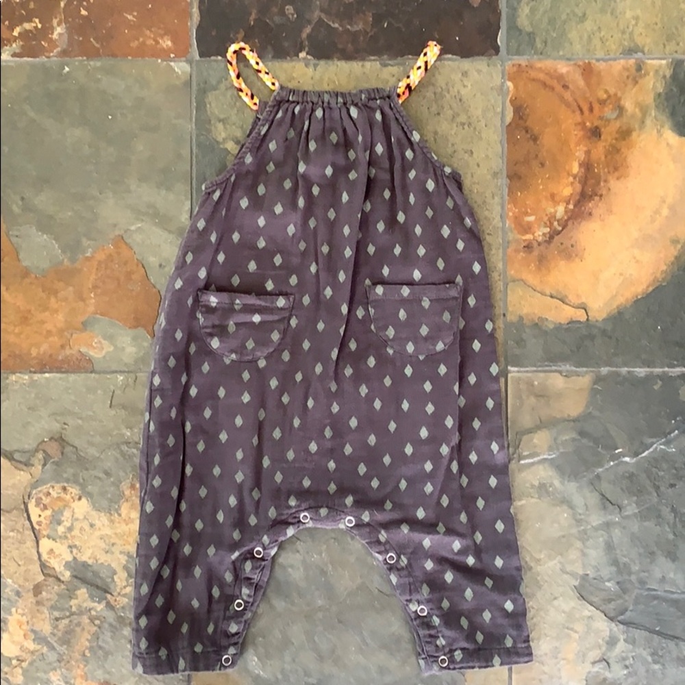 Art Class romper with neon detail